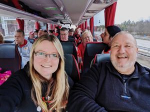 Harald und Anne-Marie im Bus